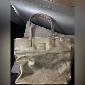 Michael Kors Metallic Gold Tote
